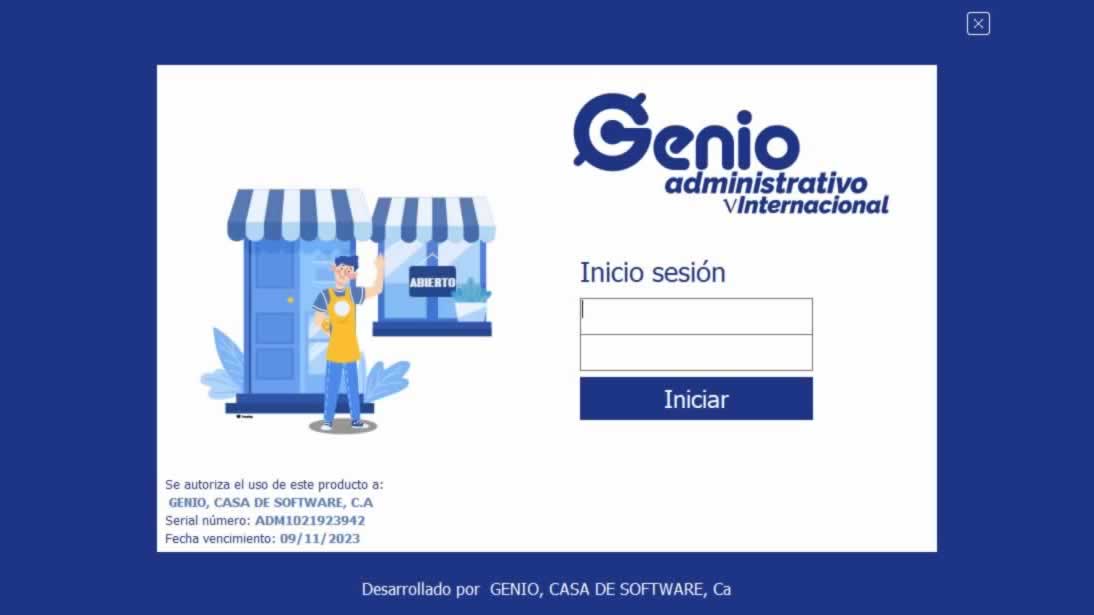 Pantalla de Inicio Genio®